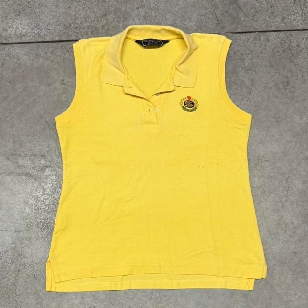 Burberry Vintage 90s Woman's Sleeveless Golf Polo Sz Large